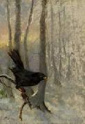 unknow artist Bird on a Three Branch USA oil painting artist